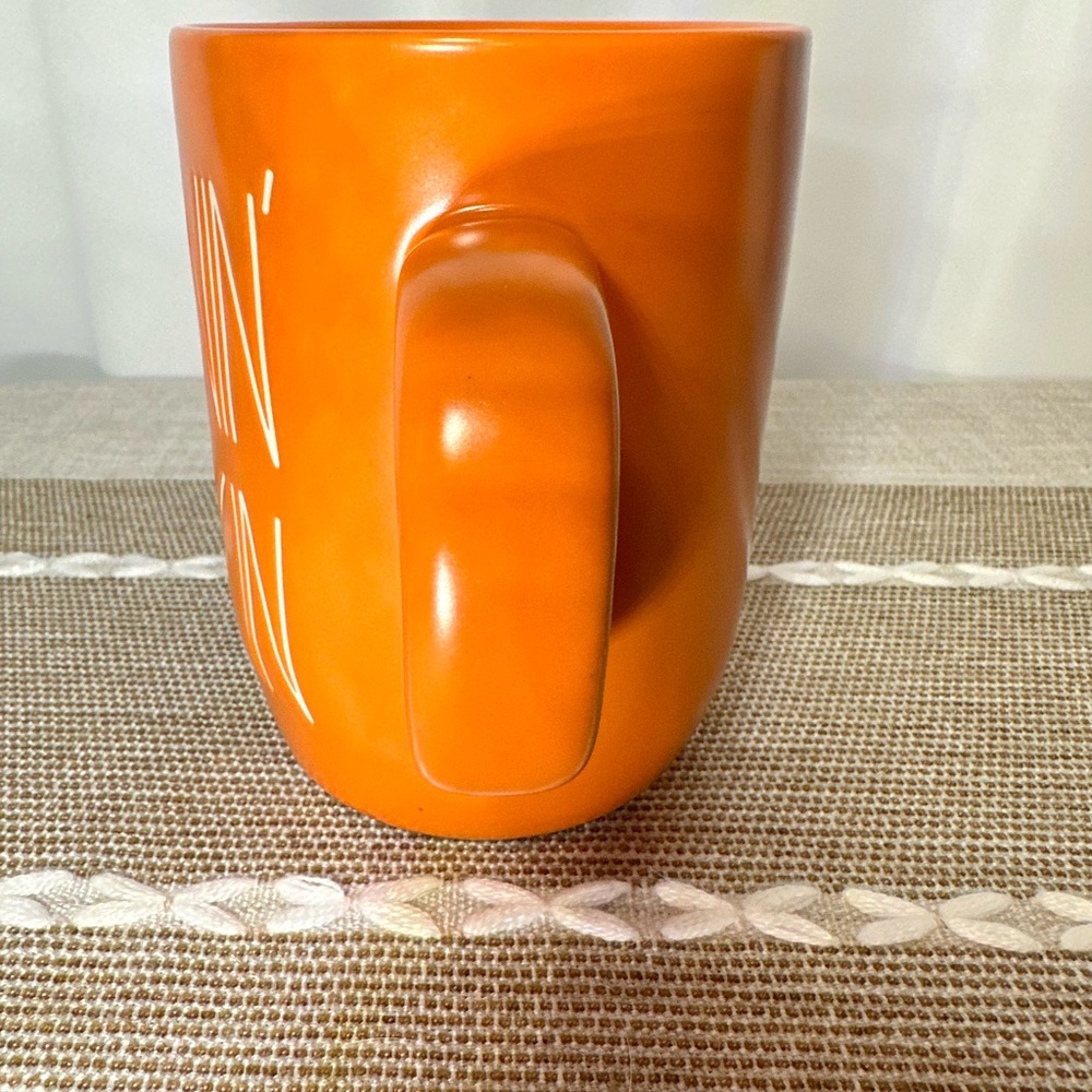 Rae Dunn “MORNIN’ PUMPKIN” 12 Ounce Coffee Mug - Picture 2 of 9